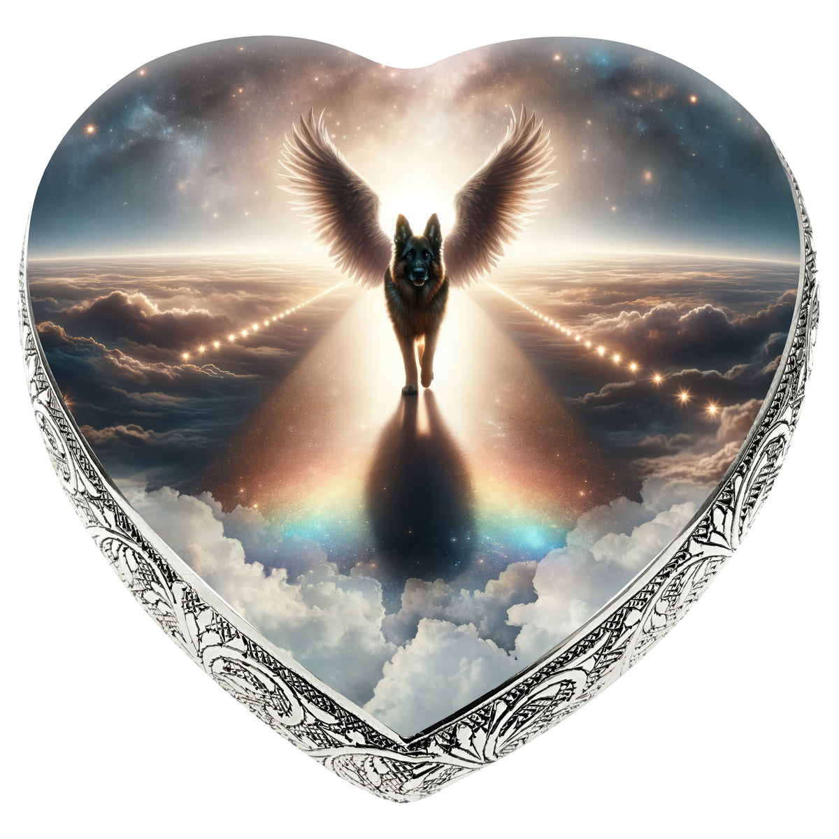 Eternal Elegance Dog Urns German Shepherd - Cosmic Charm Dog Urn