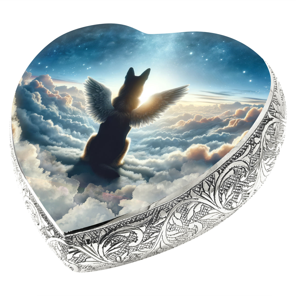 Eternal Elegance Dog Urns German Shepherd - Cosmic Oasis Dog Urn