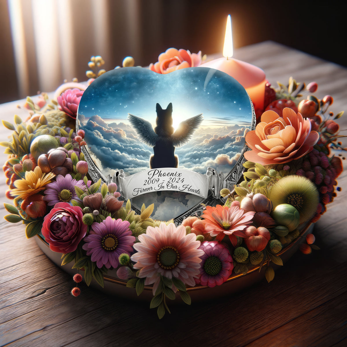 Eternal Elegance Dog Urns German Shepherd - Cosmic Oasis Dog Urn