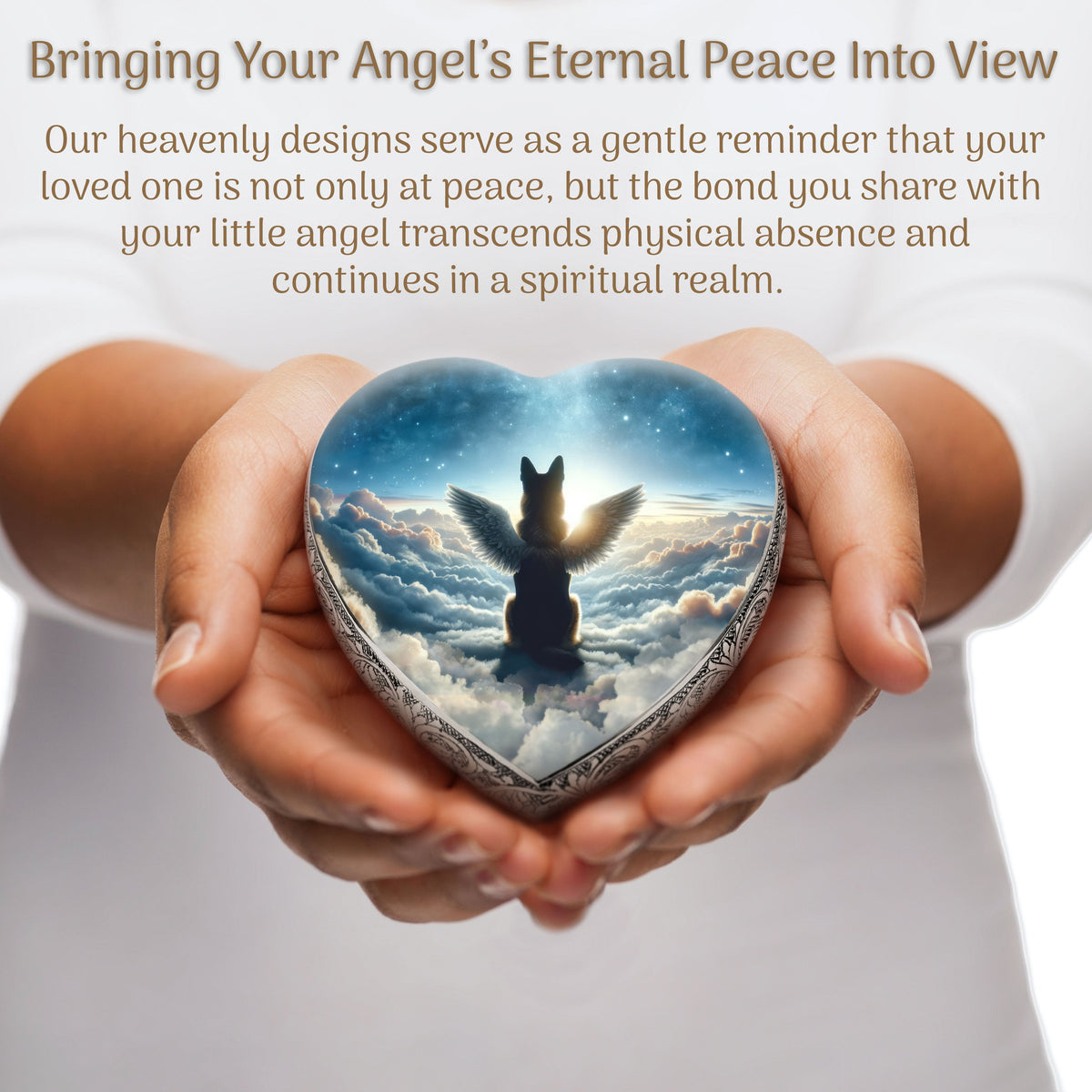 Eternal Elegance Dog Urns German Shepherd - Cosmic Oasis Dog Urn