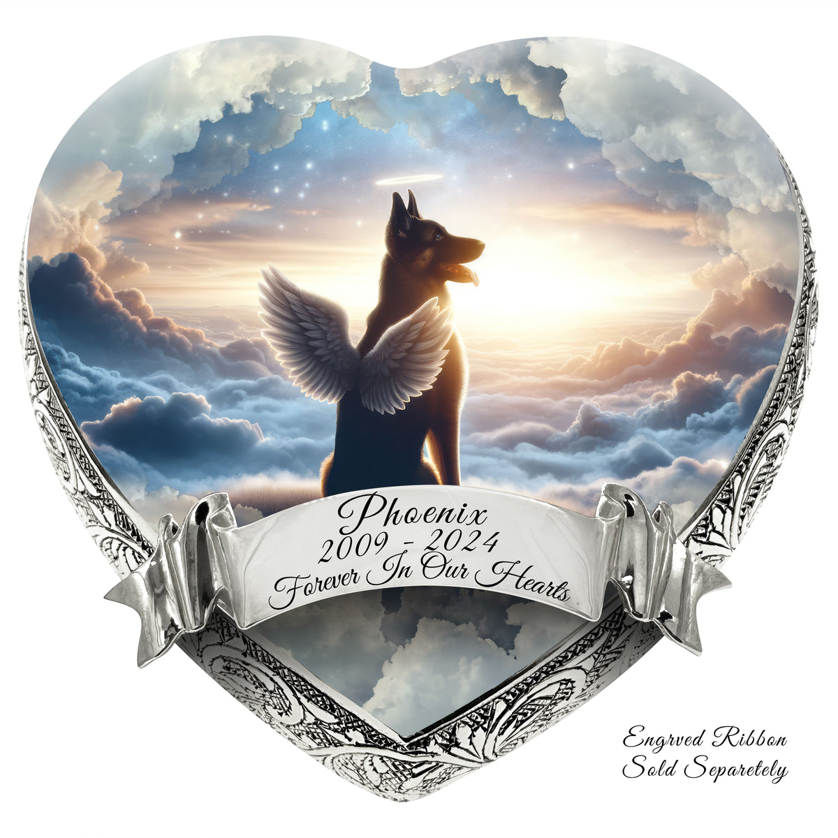 Eternal Elegance Dog Urns German Shepherd - Heavenly Horizon Dog Urn