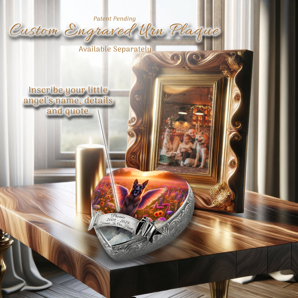 Eternal Elegance Dog Urns German Shepherd - Heavenly Hues Dog Urn