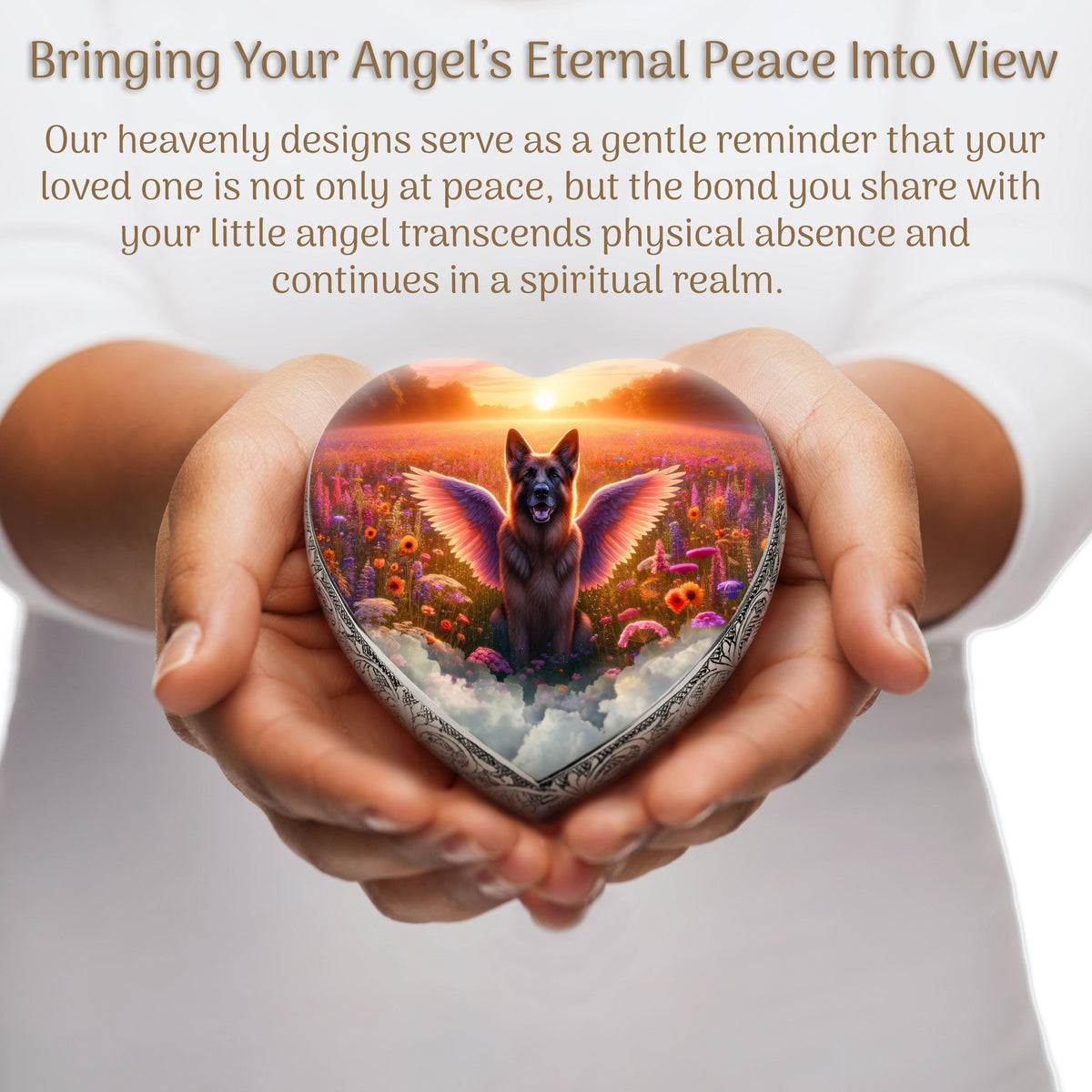 Eternal Elegance Dog Urns German Shepherd - Heavenly Hues Dog Urn