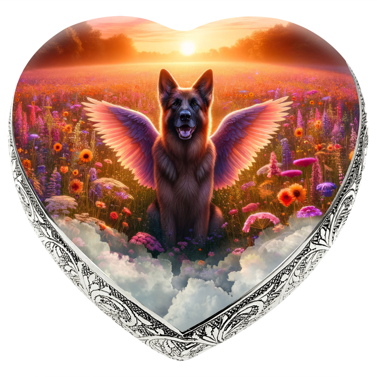 Eternal Elegance Dog Urns German Shepherd - Heavenly Hues Dog Urn