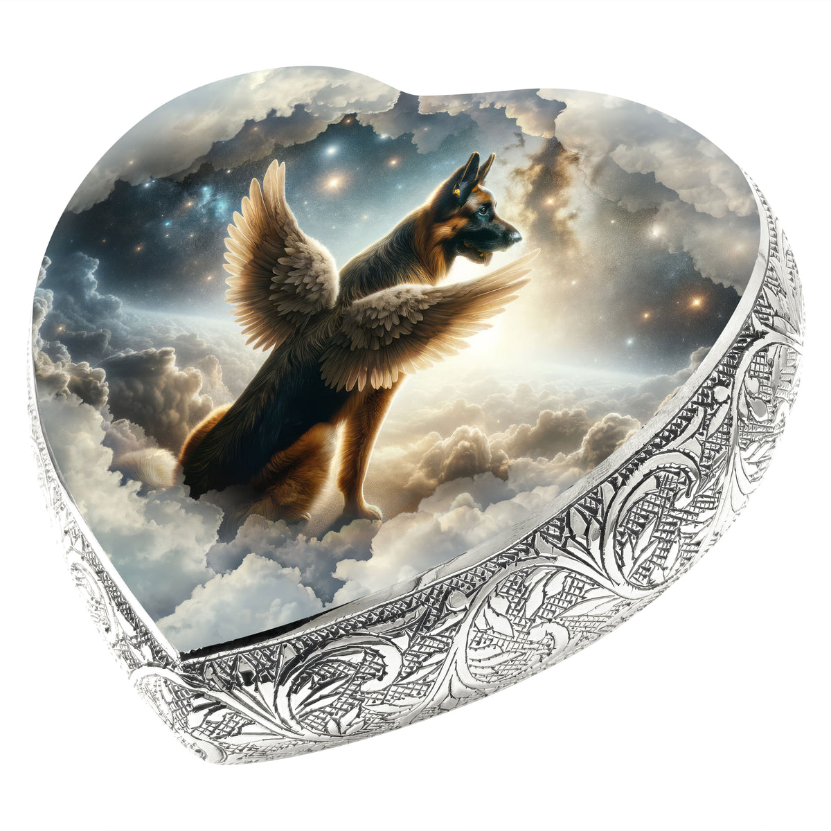 Eternal Elegance Dog Urns German Shepherd - Interstellar Glimmer Dog Urn