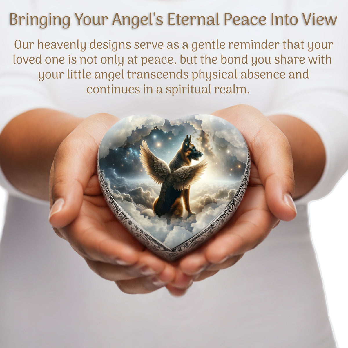 Eternal Elegance Dog Urns German Shepherd - Interstellar Glimmer Dog Urn