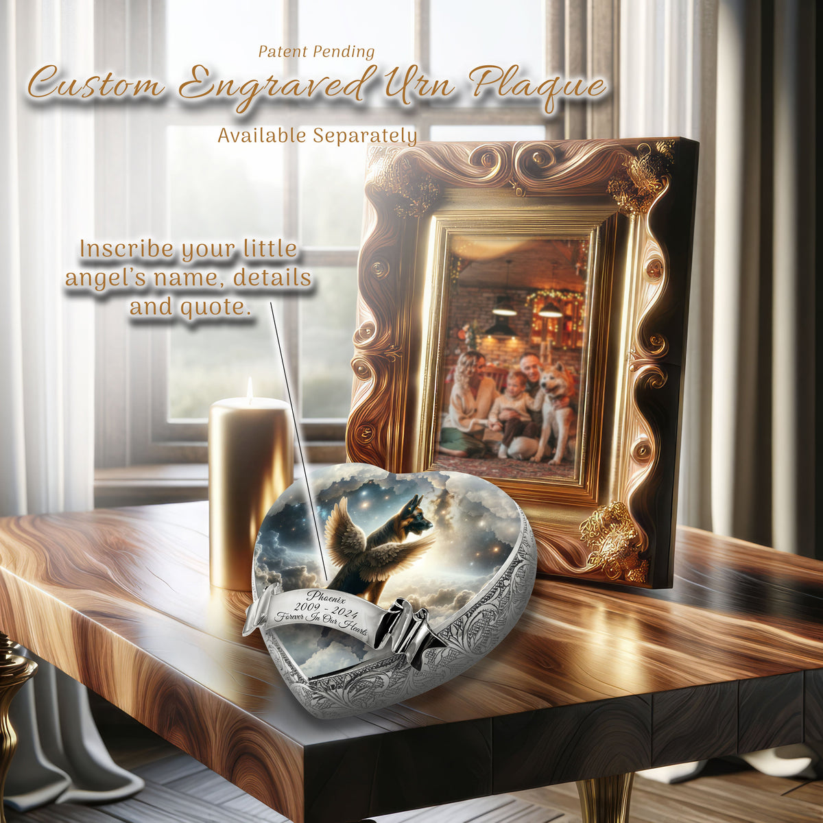 Eternal Elegance Dog Urns German Shepherd - Interstellar Glimmer Dog Urn