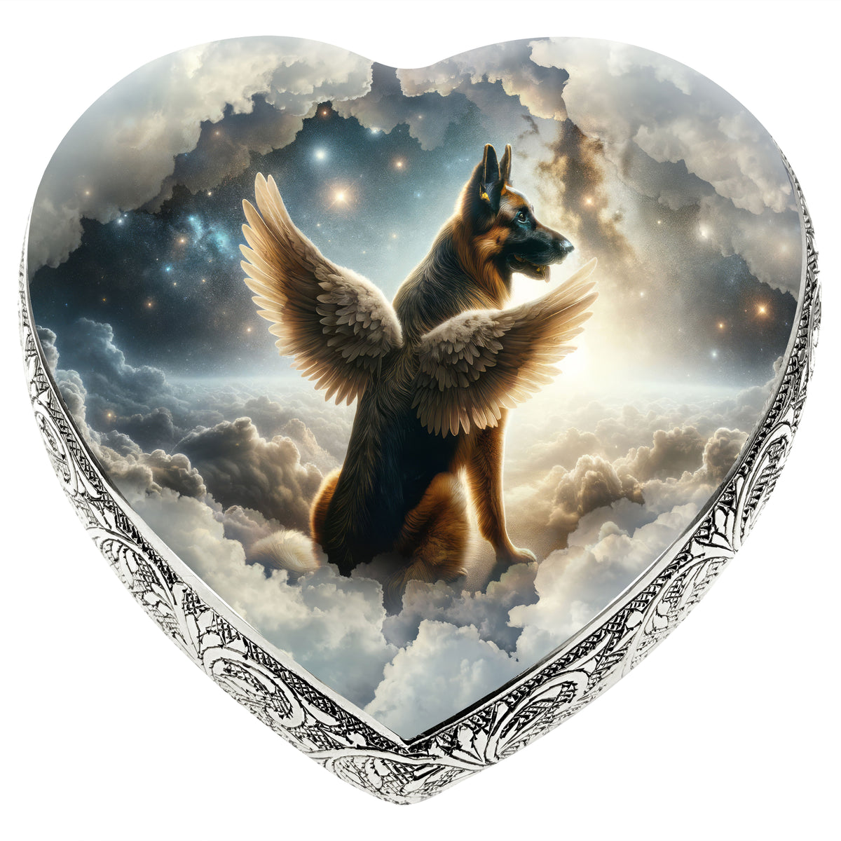 Eternal Elegance Dog Urns German Shepherd - Interstellar Glimmer Dog Urn