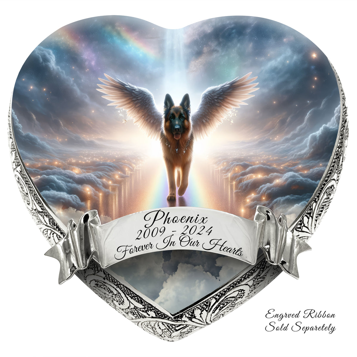 Eternal Elegance Dog Urns German Shepherd - Rainbow Bridge Dog Urn