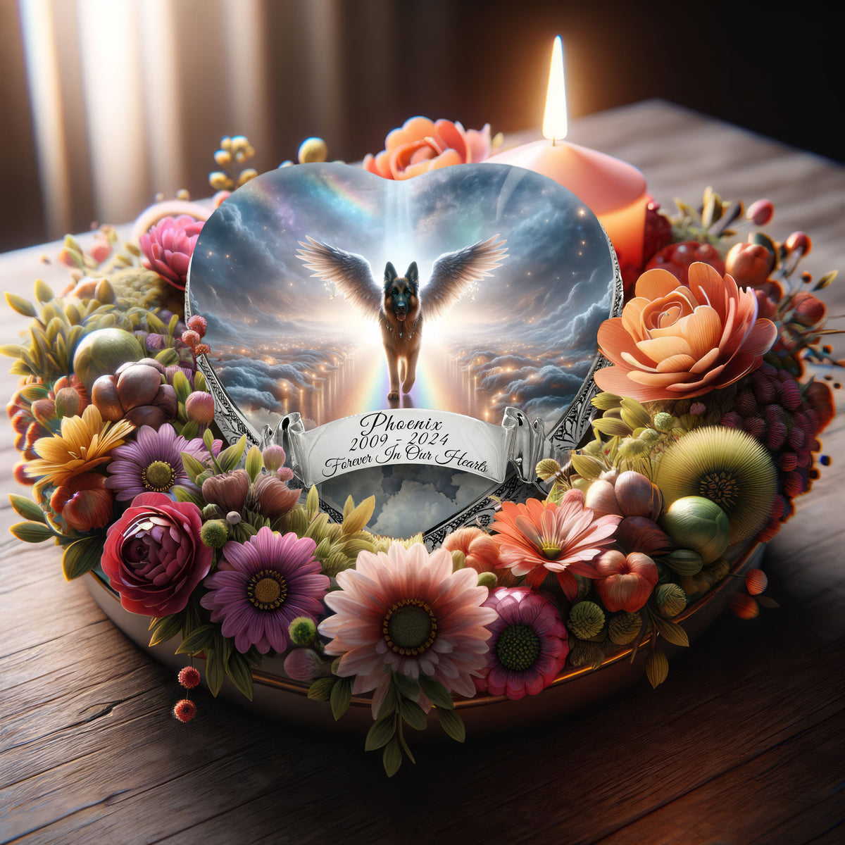 Eternal Elegance Dog Urns German Shepherd - Rainbow Bridge Dog Urn