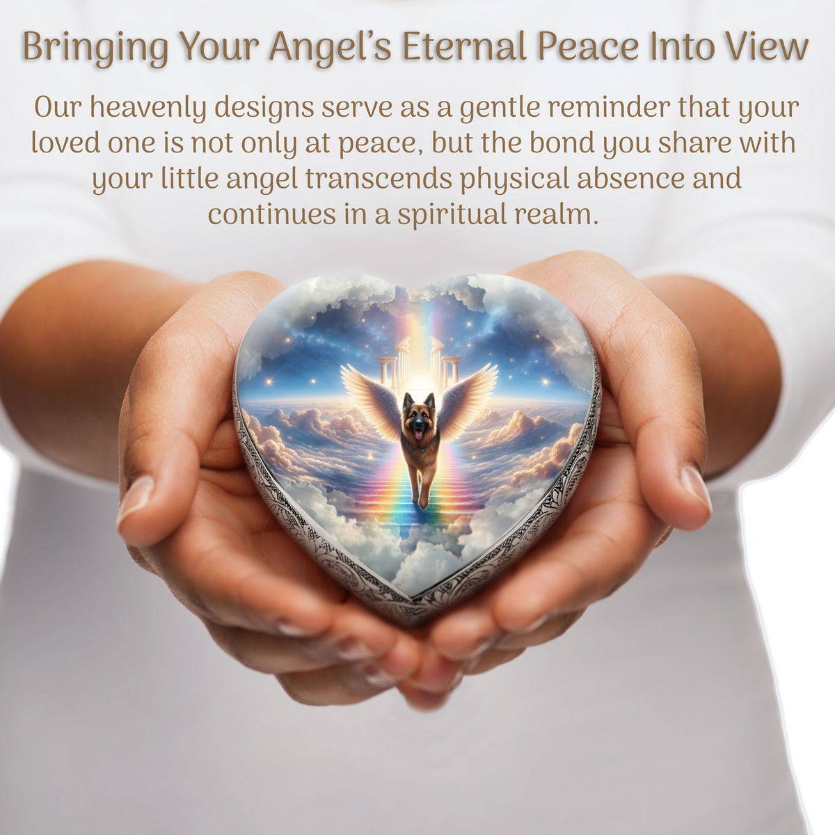 Eternal Elegance Dog Urns German Shepherd - Rainbow Bridge Dog Urn