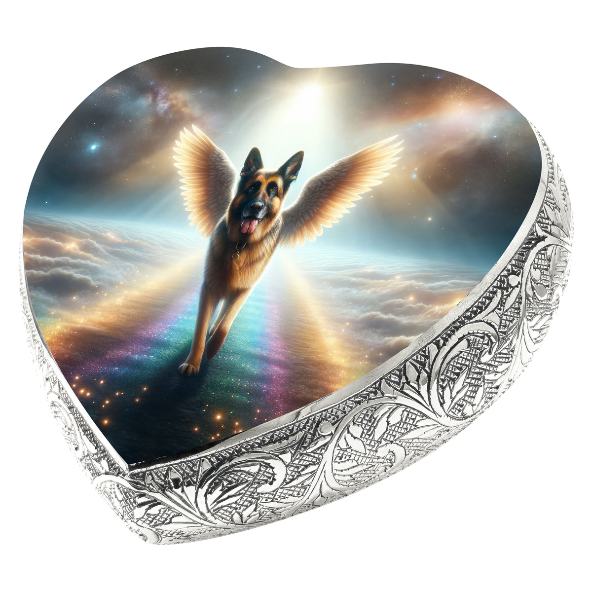 Eternal Elegance Dog Urns German Shepherd - Rainbow Crossing Dog Urn