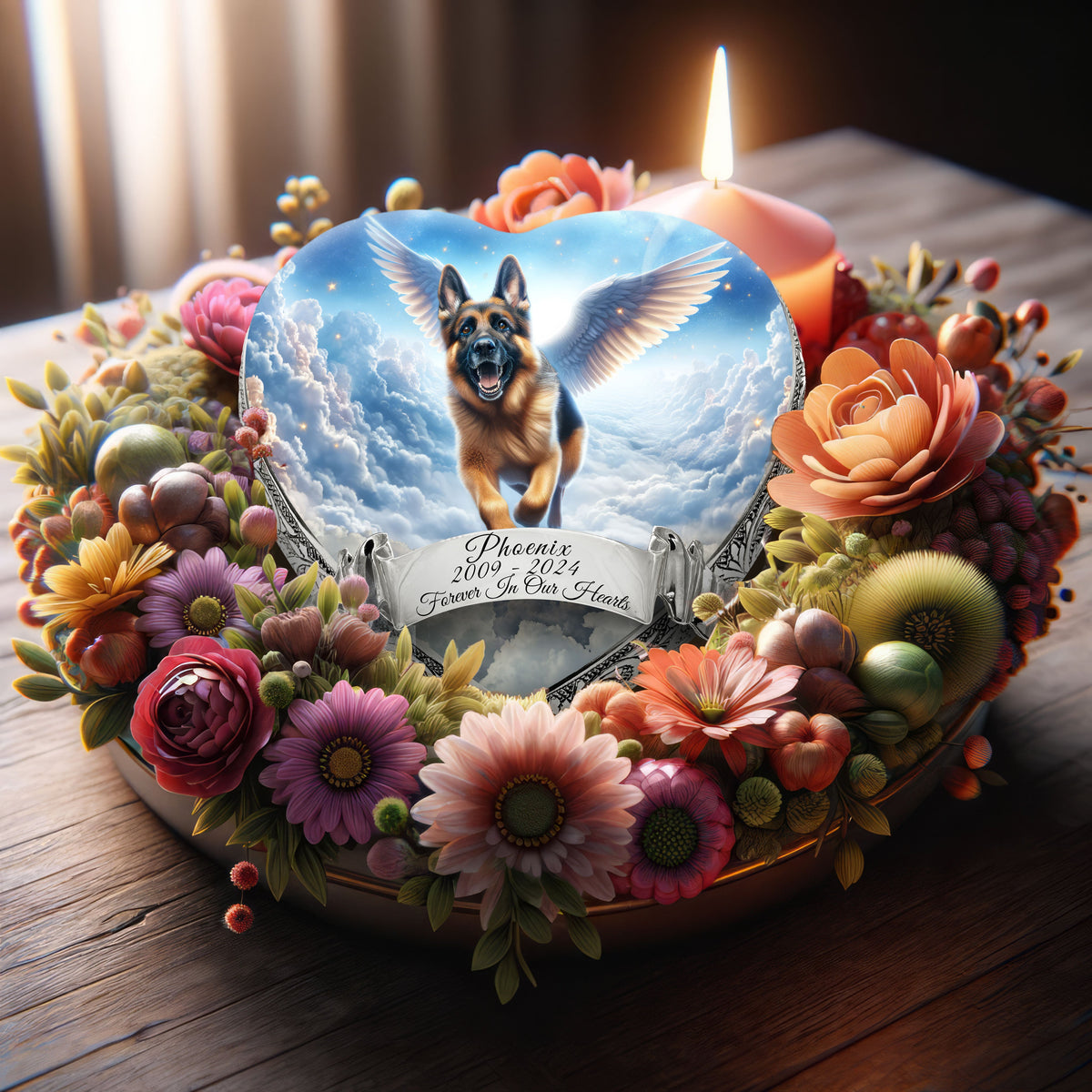 Eternal Elegance Dog Urns German Shepherd - Zodiac Zen Dog Urn