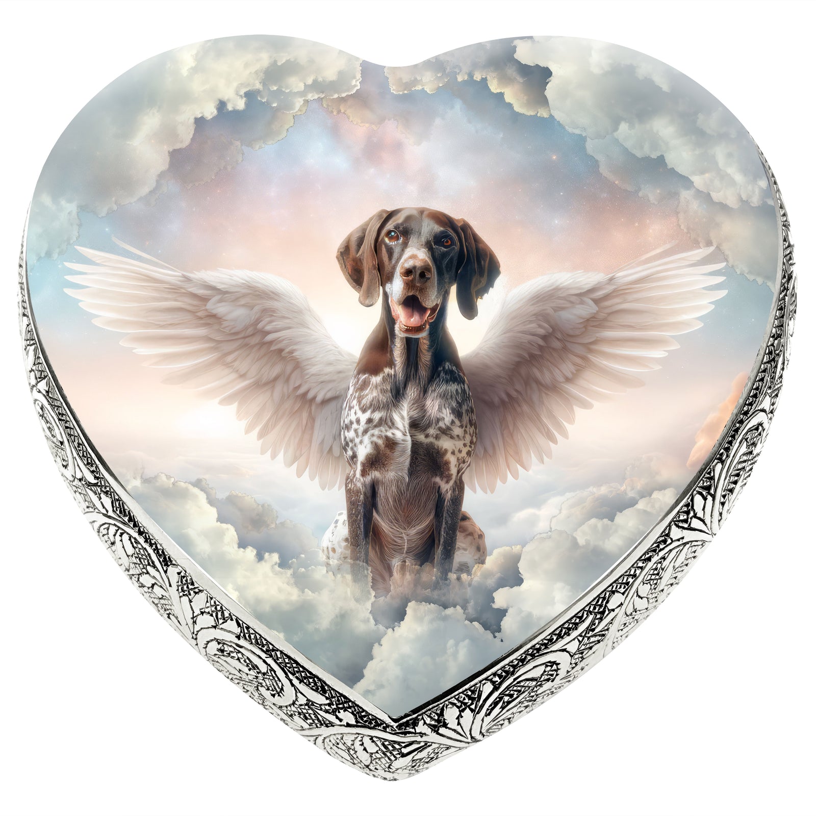 Eternal Elegance Dog Urns German Shorthaired Pointer - Angel's Embrace Dog Urn