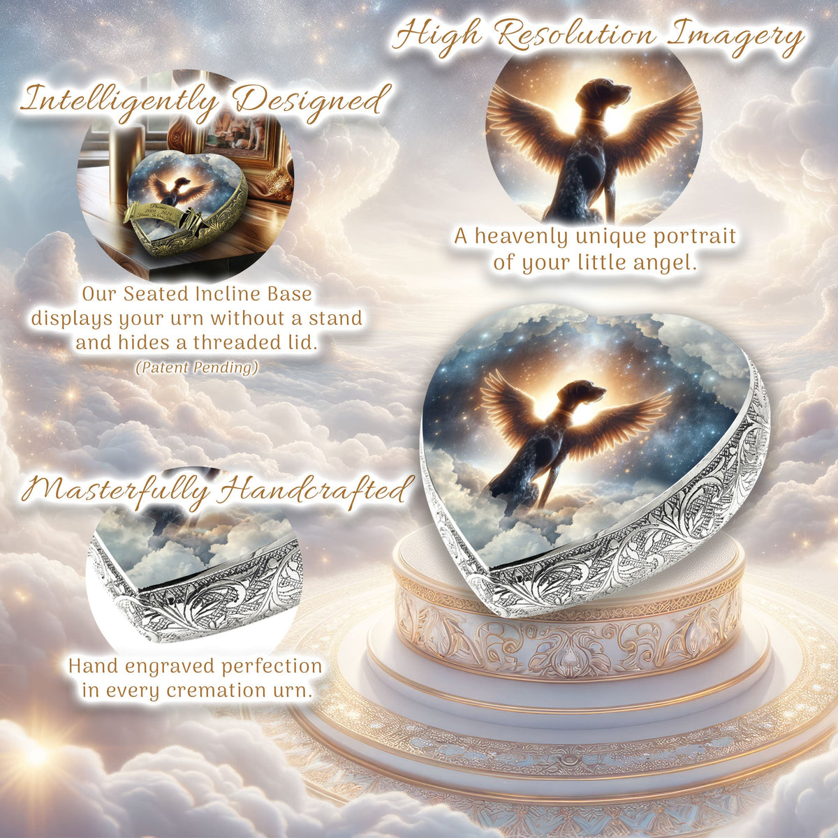 Eternal Elegance Dog Urns German Shorthaired Pointer - Celestial Serenity Dog Urn