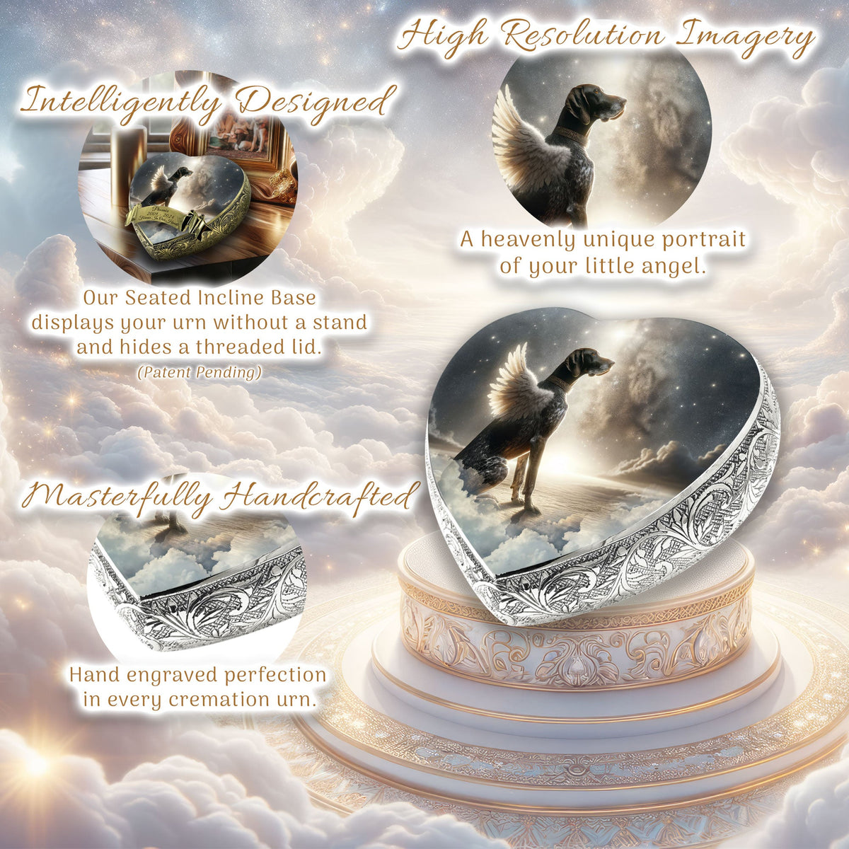 Eternal Elegance Dog Urns German Shorthaired Pointer - Divine Spectacle Dog Urn