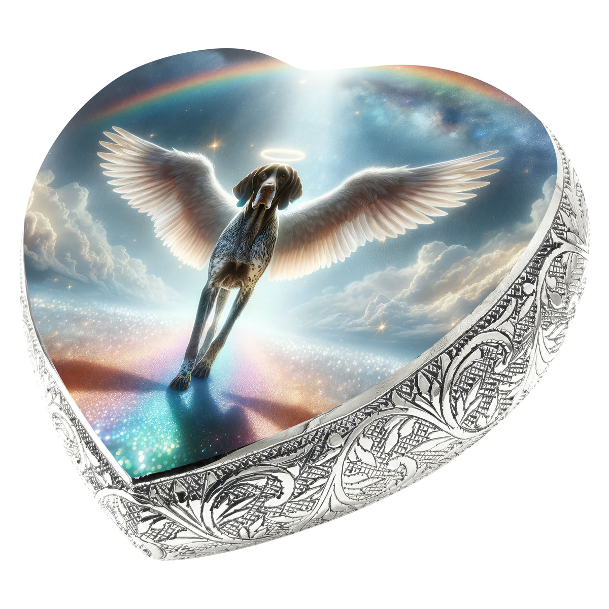 Eternal Elegance Dog Urns German Shorthaired Pointer - Rainbow Crossing Dog Urn