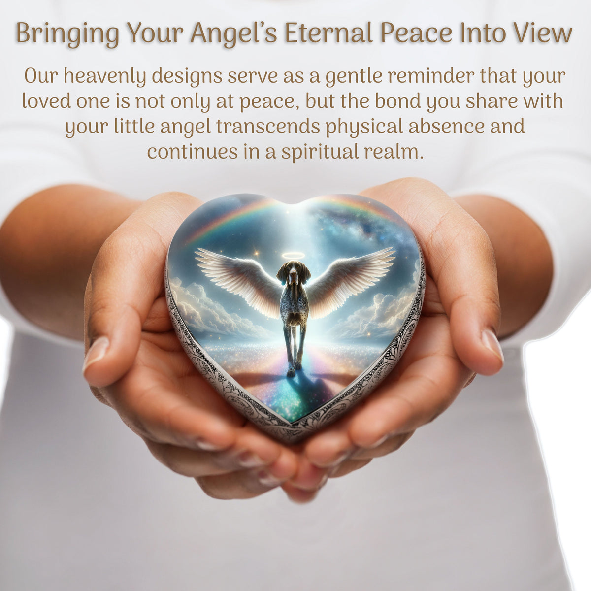 Eternal Elegance Dog Urns German Shorthaired Pointer - Rainbow Crossing Dog Urn