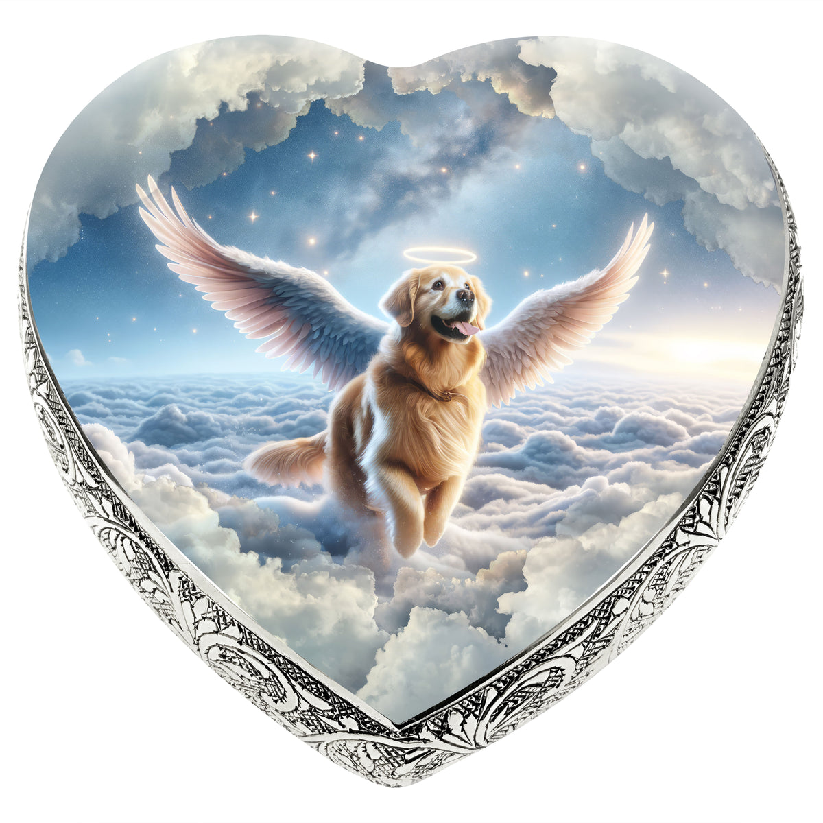 Eternal Elegance Dog Urns Golden Retriever - Angelic Veil Dog Urn