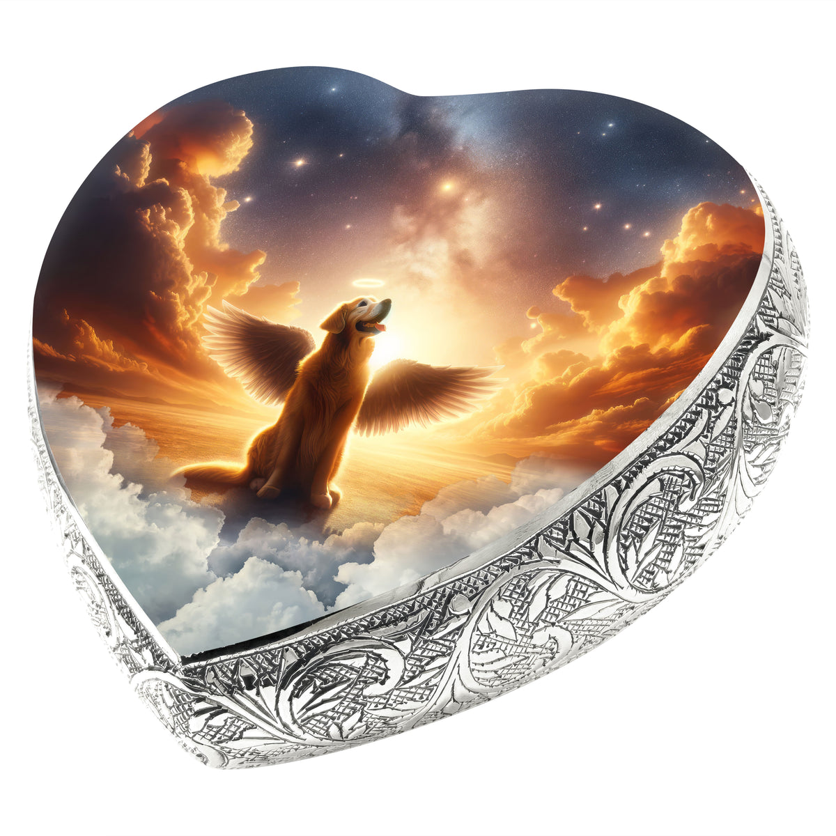 Eternal Elegance Dog Urns Golden Retriever - Celestial Cascade Dog Urn