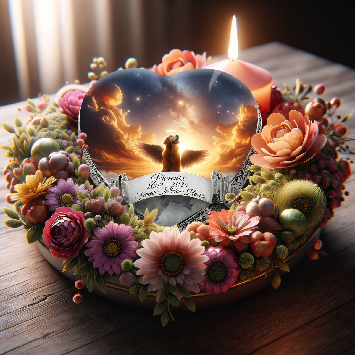 Eternal Elegance Dog Urns Golden Retriever - Celestial Cascade Dog Urn