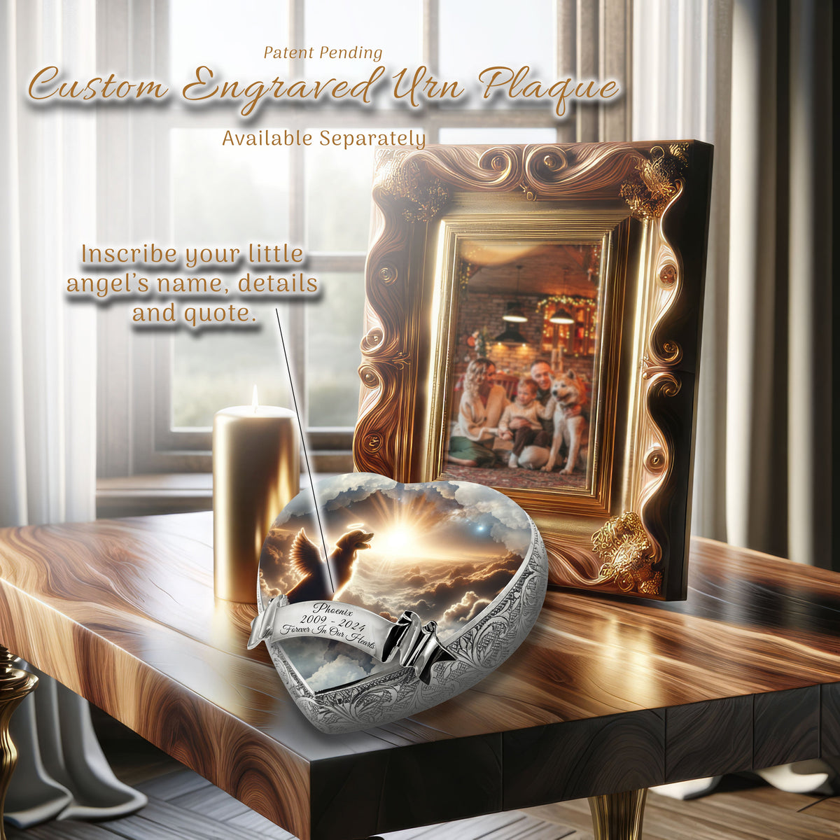 Eternal Elegance Dog Urns Golden Retriever - Divine Drift Dog Urn