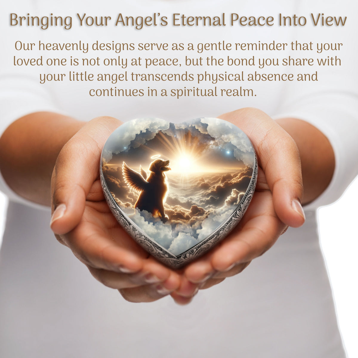 Eternal Elegance Dog Urns Golden Retriever - Divine Drift Dog Urn