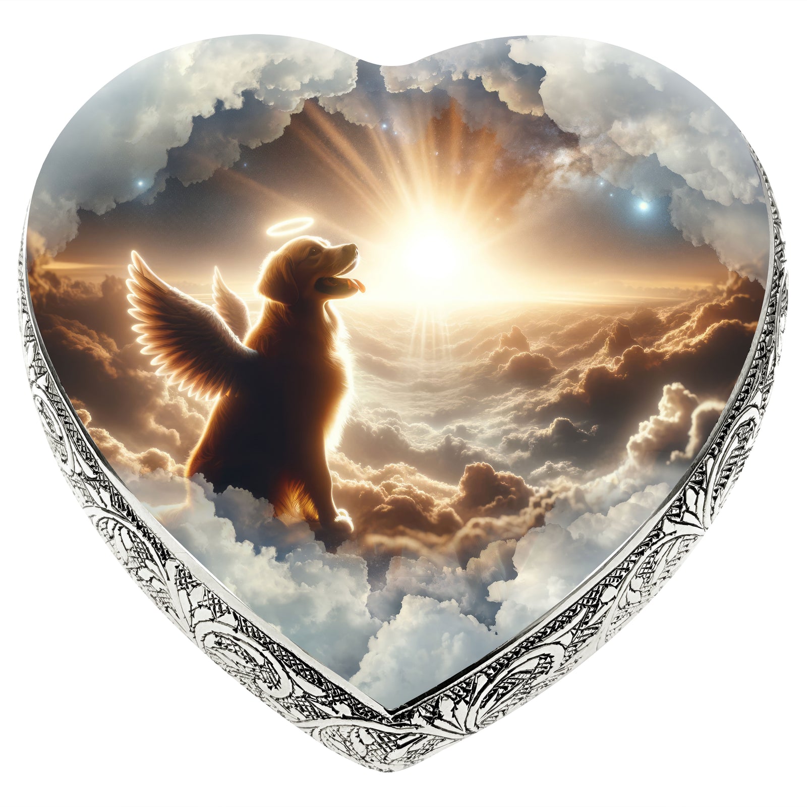 Eternal Elegance Dog Urns Golden Retriever - Divine Drift Dog Urn