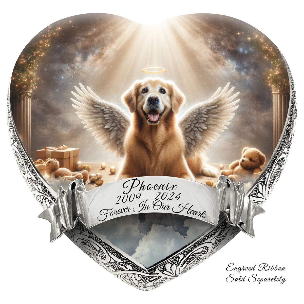 Eternal Elegance Dog Urns Golden Retriever - Empyrean Elegance Dog Urn