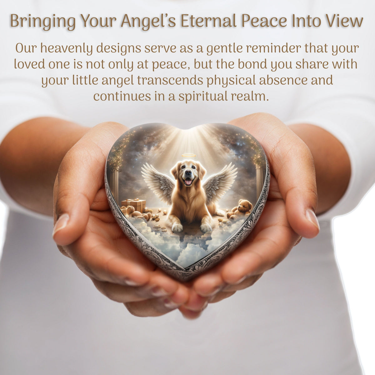 Eternal Elegance Dog Urns Golden Retriever - Empyrean Elegance Dog Urn