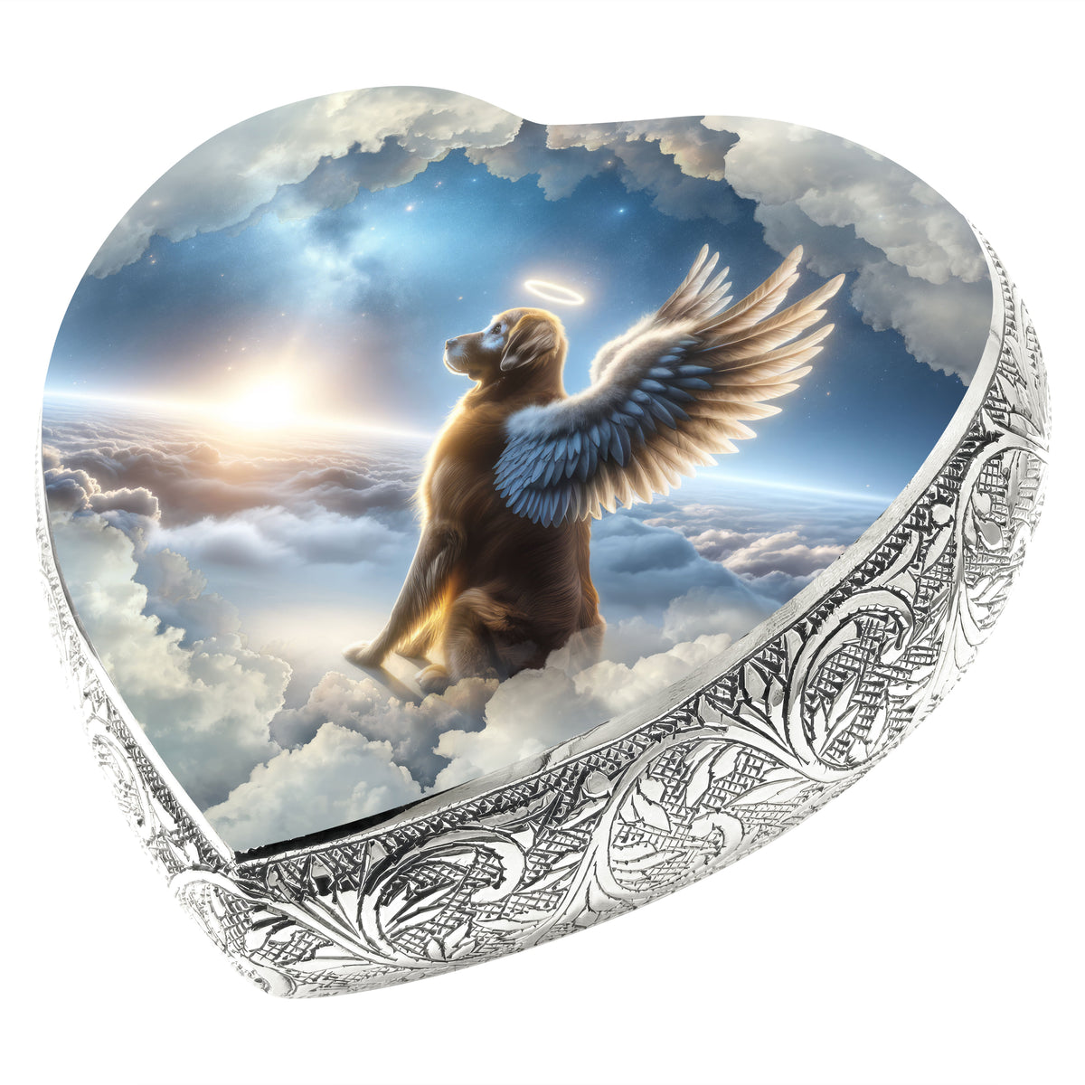 Eternal Elegance Dog Urns Golden Retriever - Galactic Gaze Dog Urn