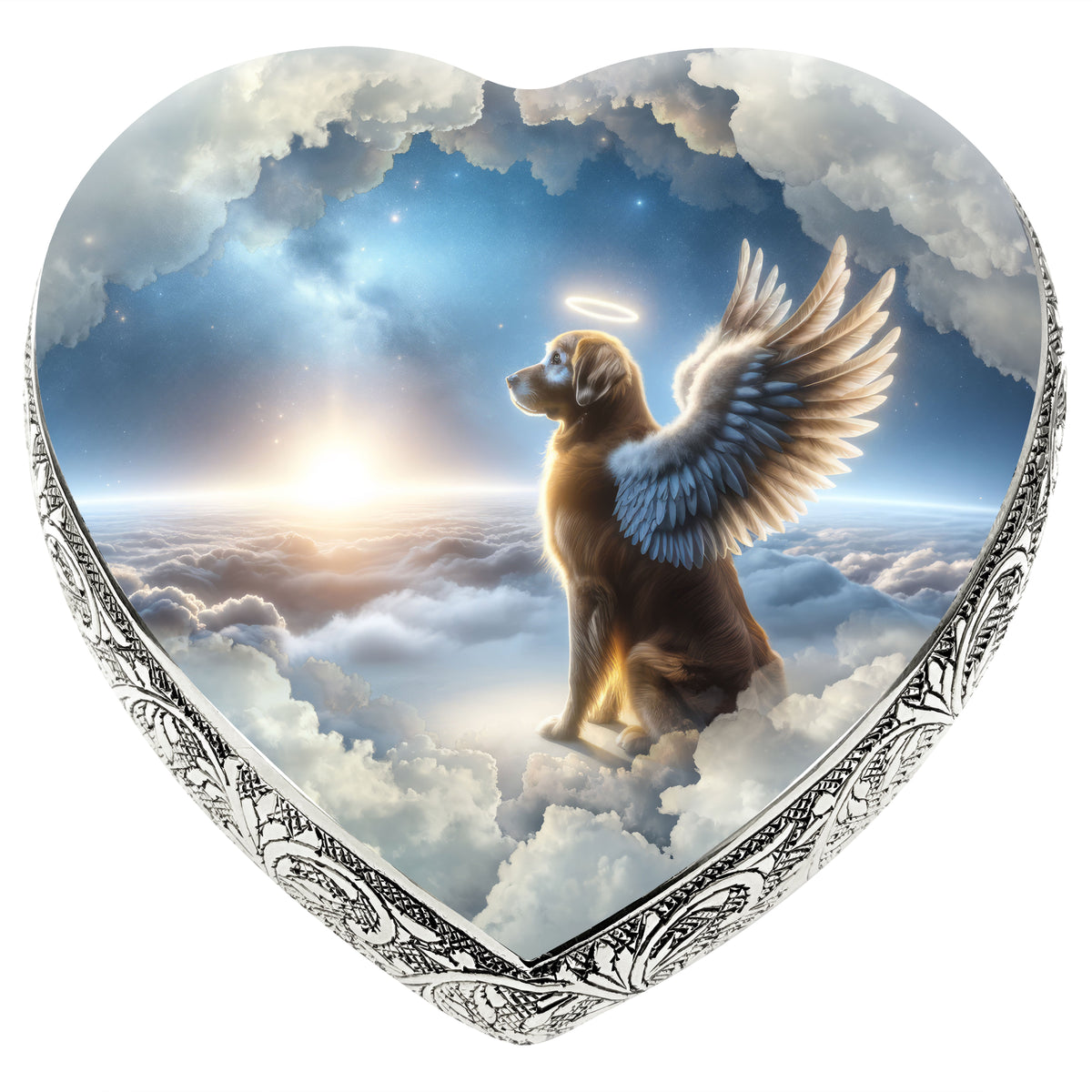 Eternal Elegance Dog Urns Golden Retriever - Galactic Gaze Dog Urn