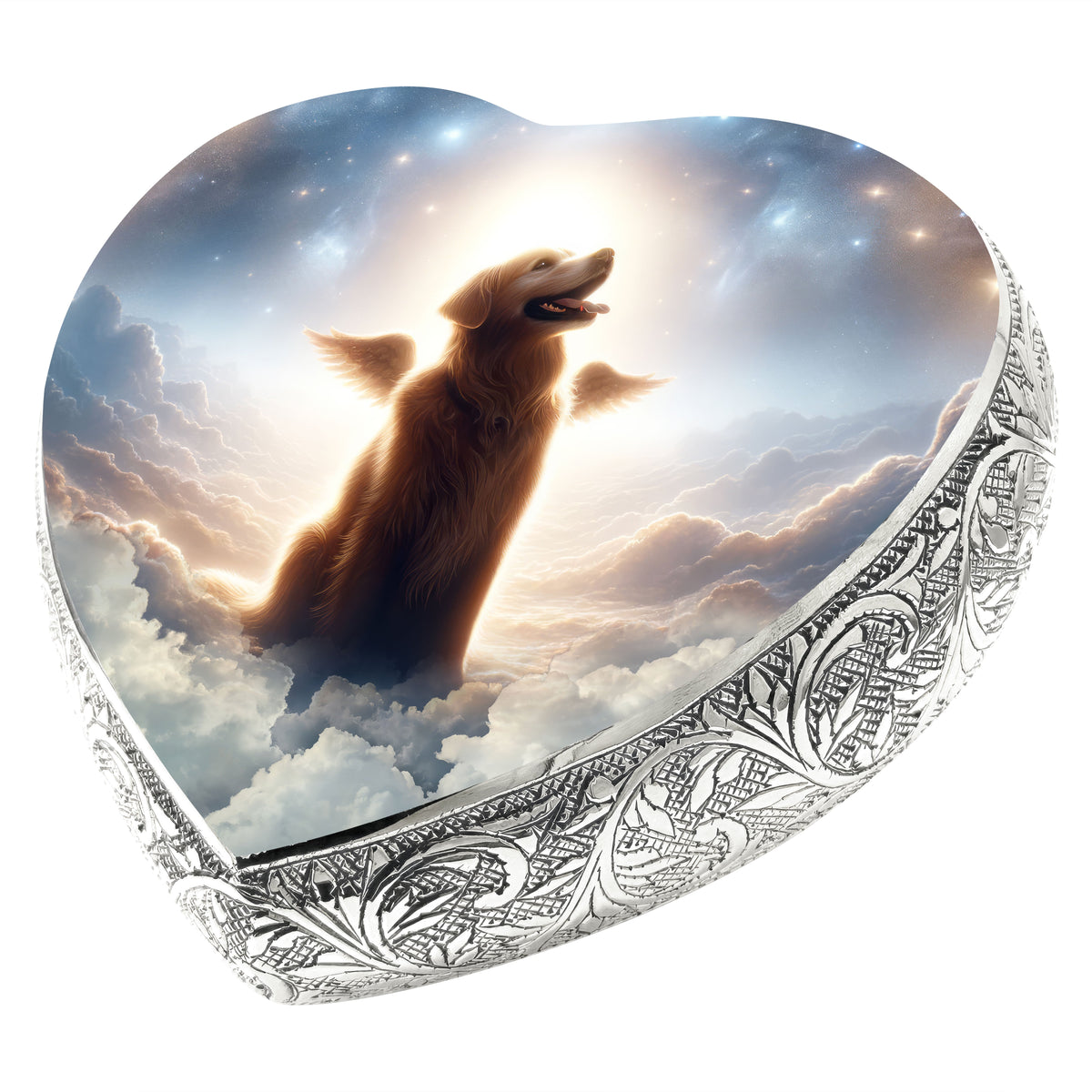 Eternal Elegance Dog Urns Golden Retriever - Meteor Trail Dog Urn