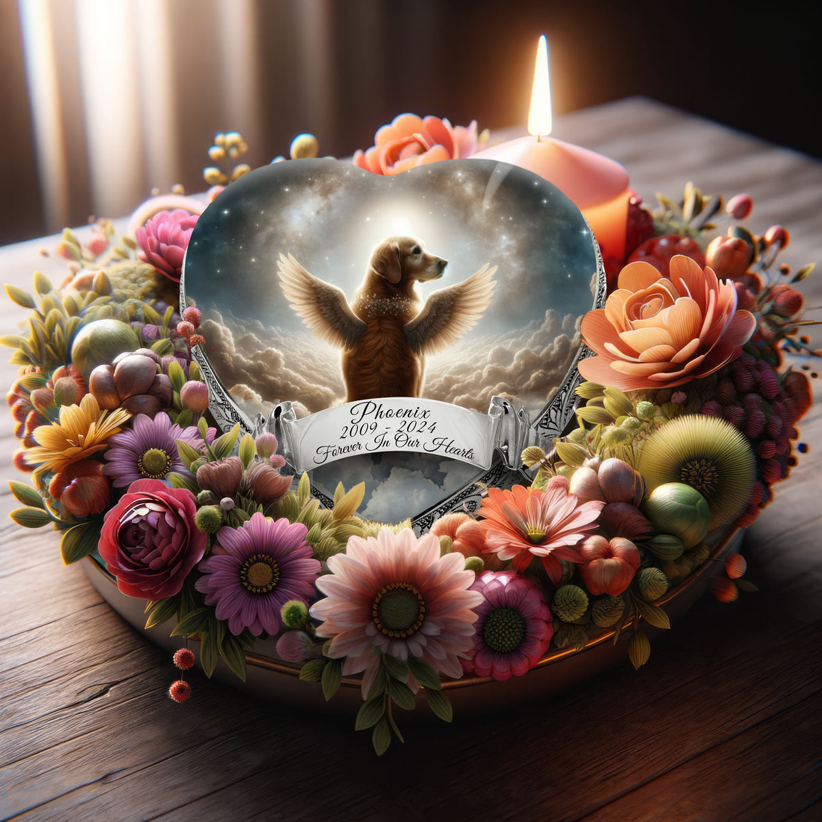 Eternal Elegance Dog Urns Golden Retriever - Nebula Nectar Dog Urn