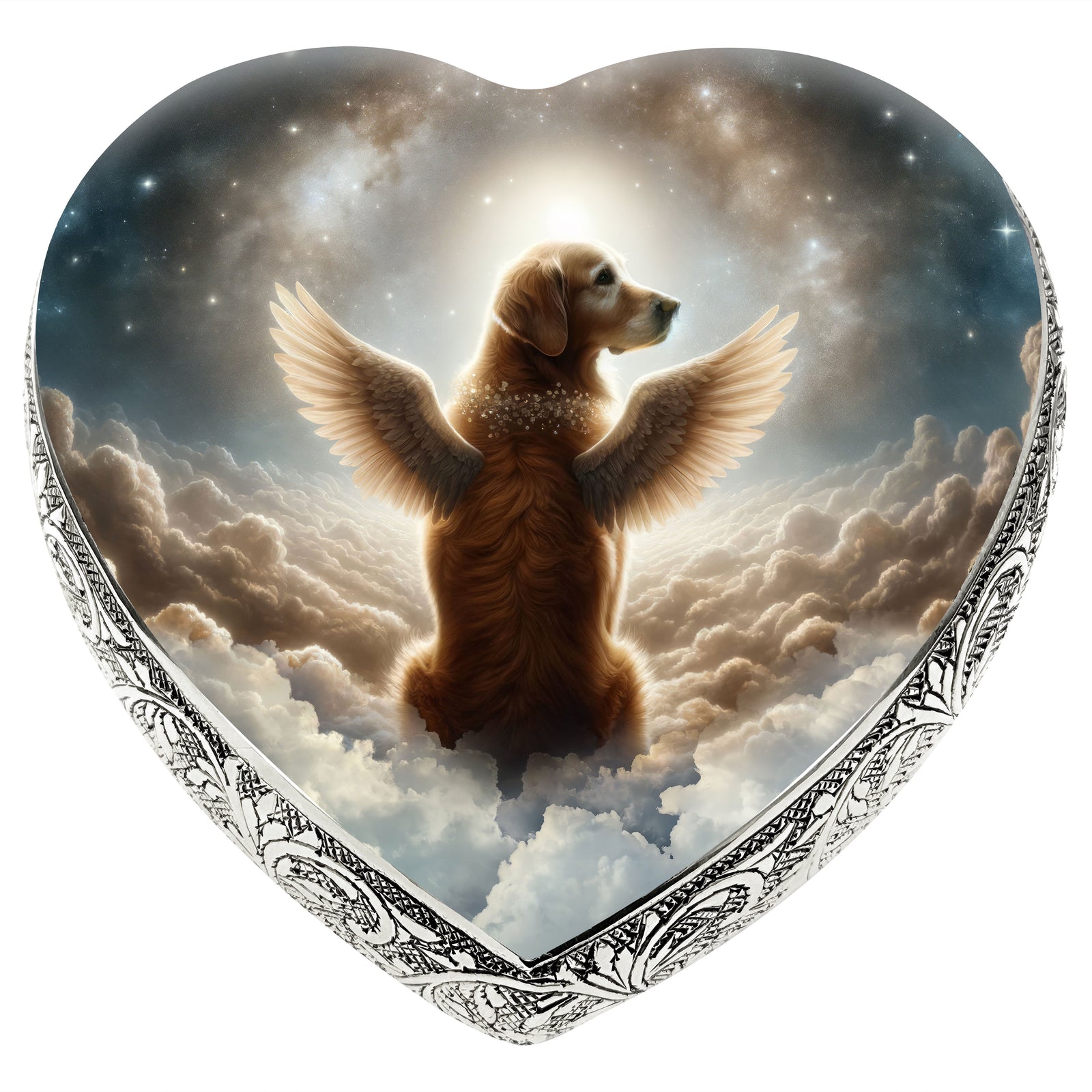 Eternal Elegance Dog Urns Golden Retriever - Nebula Nectar Dog Urn