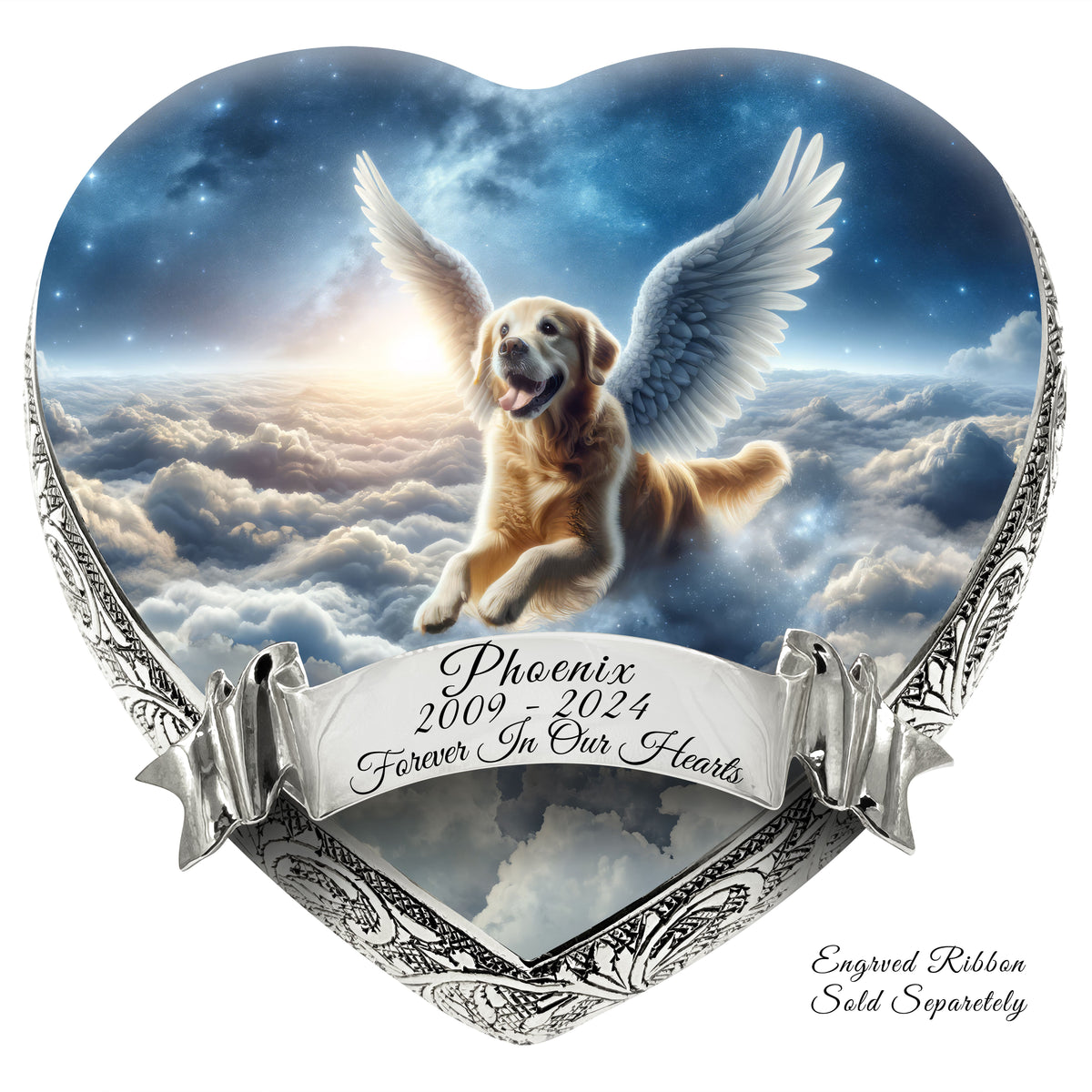 Eternal Elegance Dog Urns Golden Retriever - Nova Glow Dog Urn