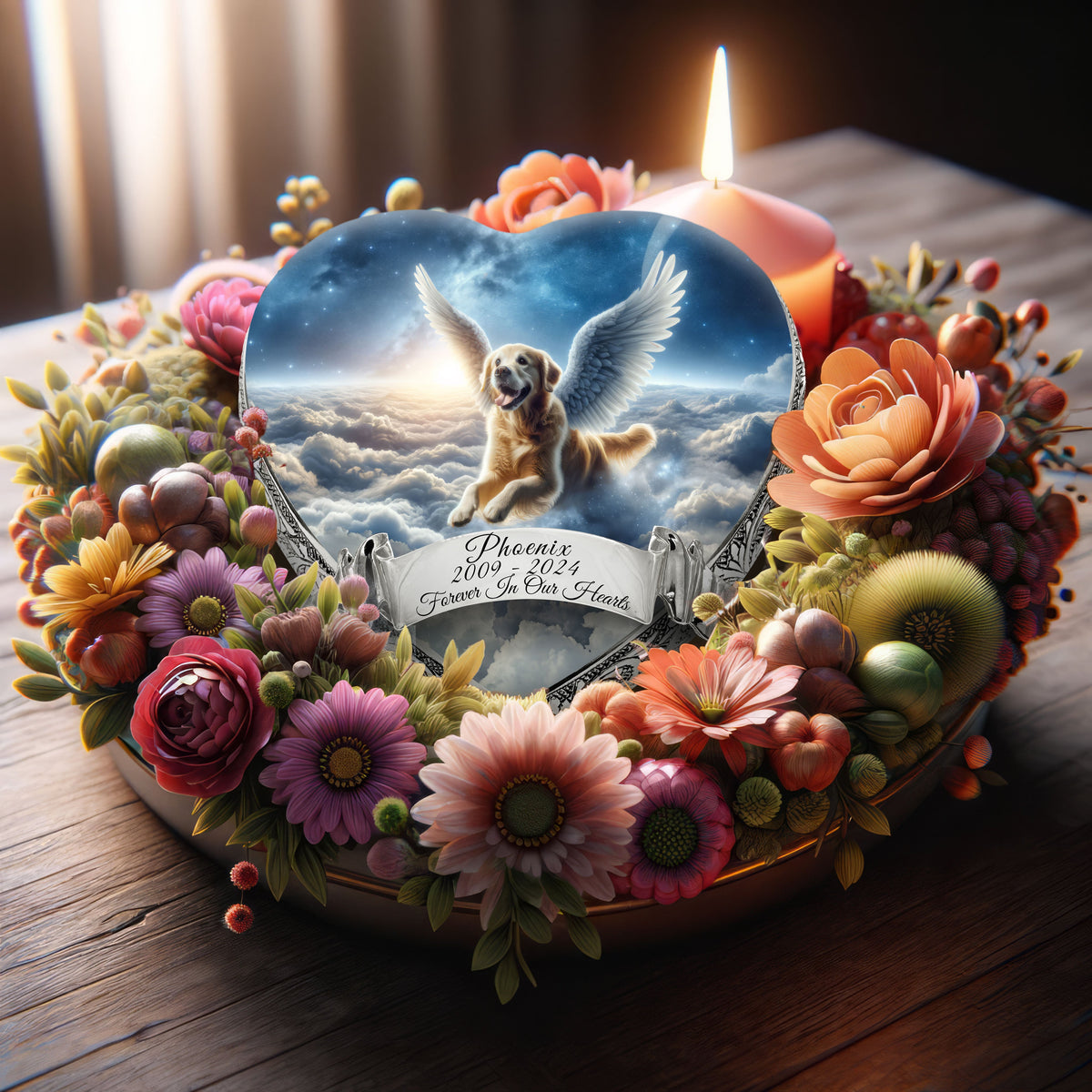 Eternal Elegance Dog Urns Golden Retriever - Nova Glow Dog Urn