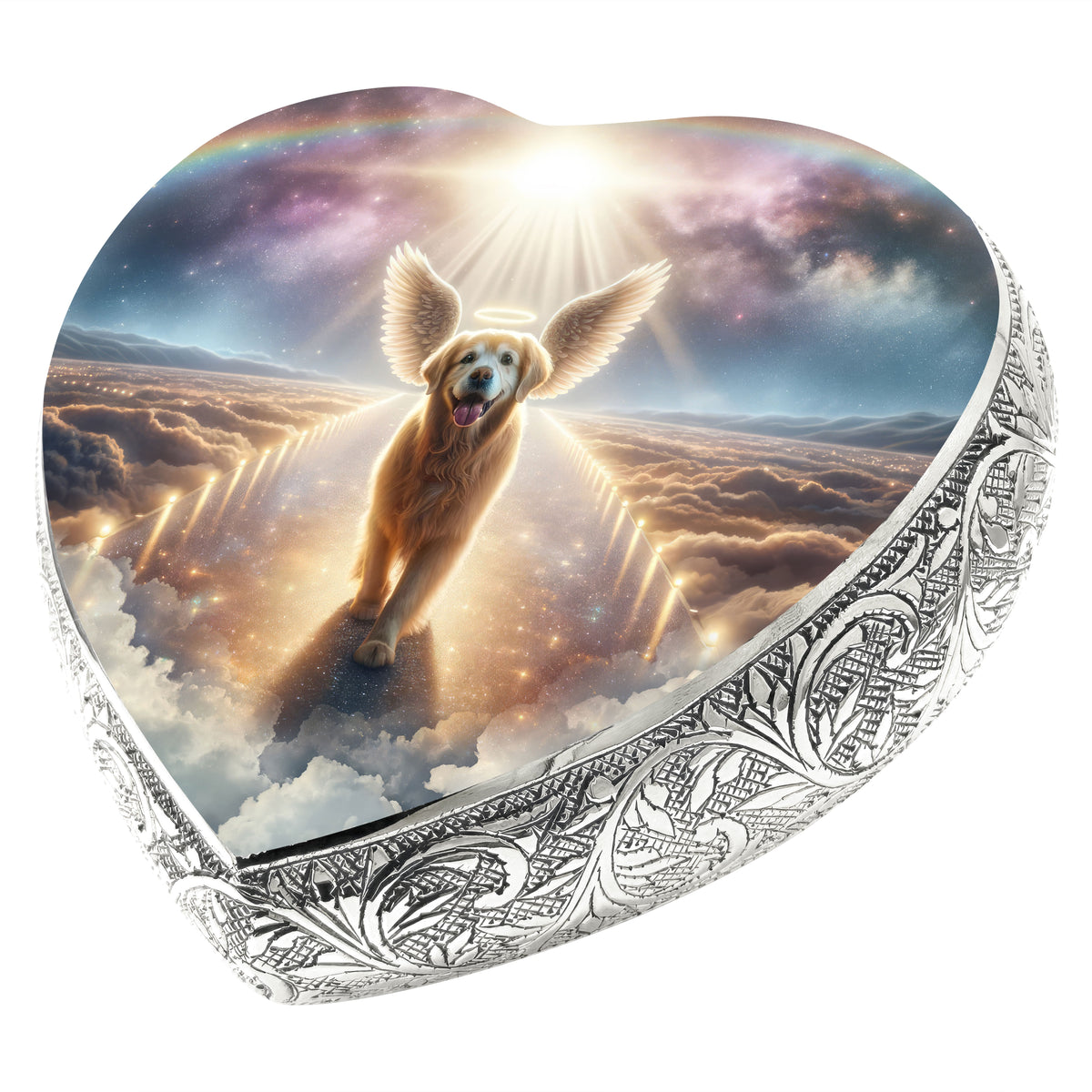 Eternal Elegance Dog Urns Golden Retriever - Rainbow Bridge Dog Urn