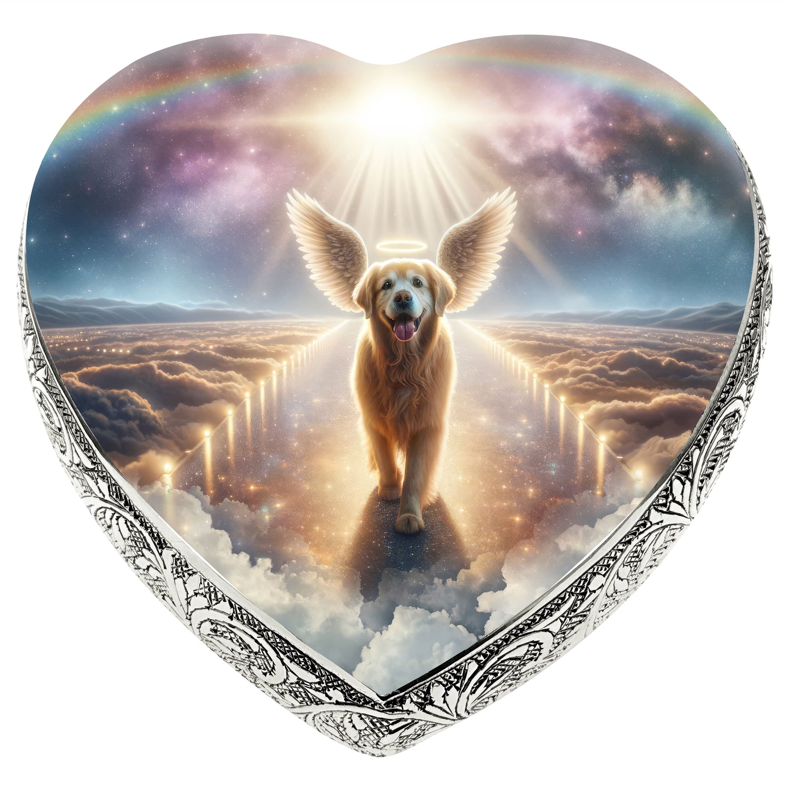 Eternal Elegance Dog Urns Golden Retriever - Rainbow Bridge Dog Urn