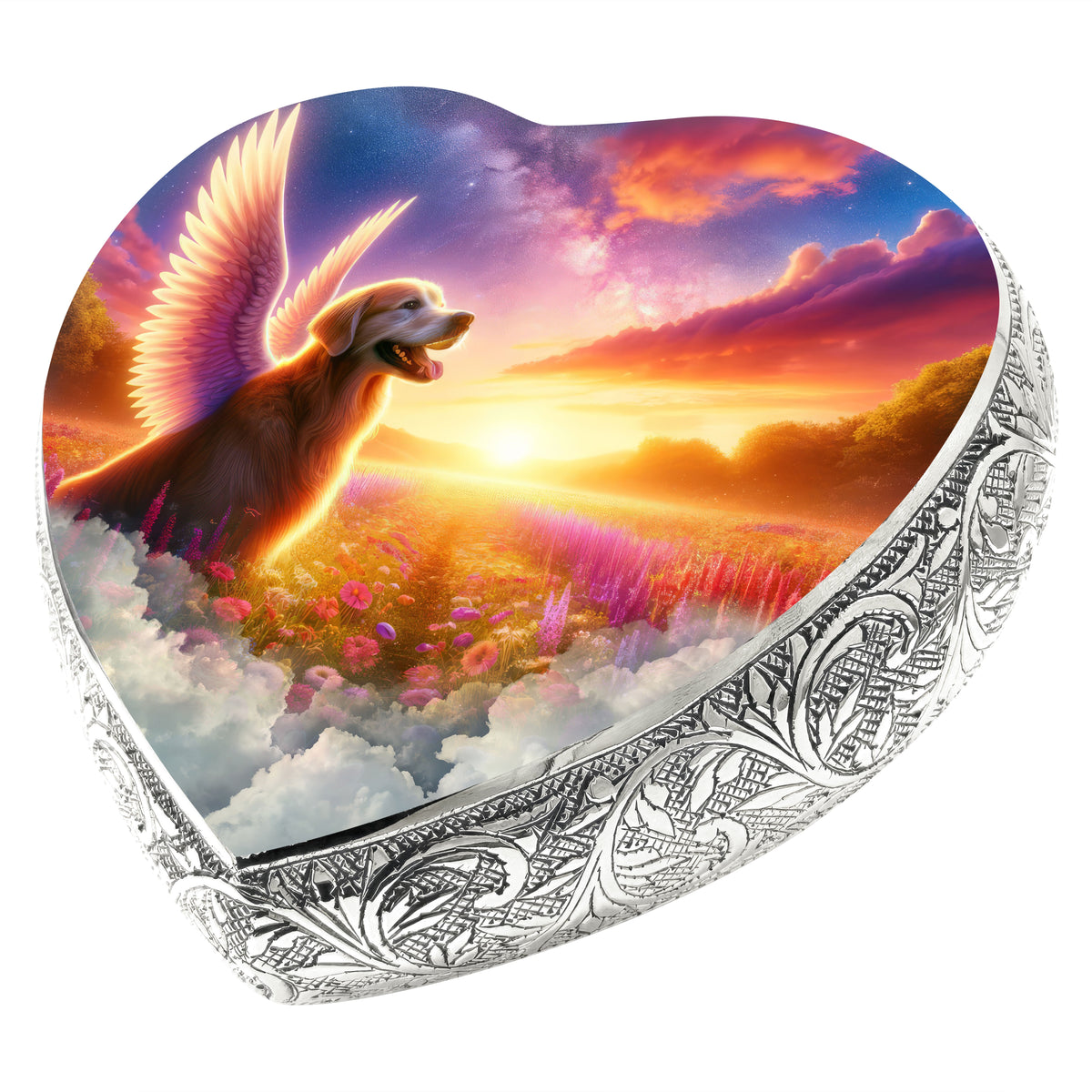 Eternal Elegance Dog Urns Golden Retriever - Seraphim Shine Dog Urn