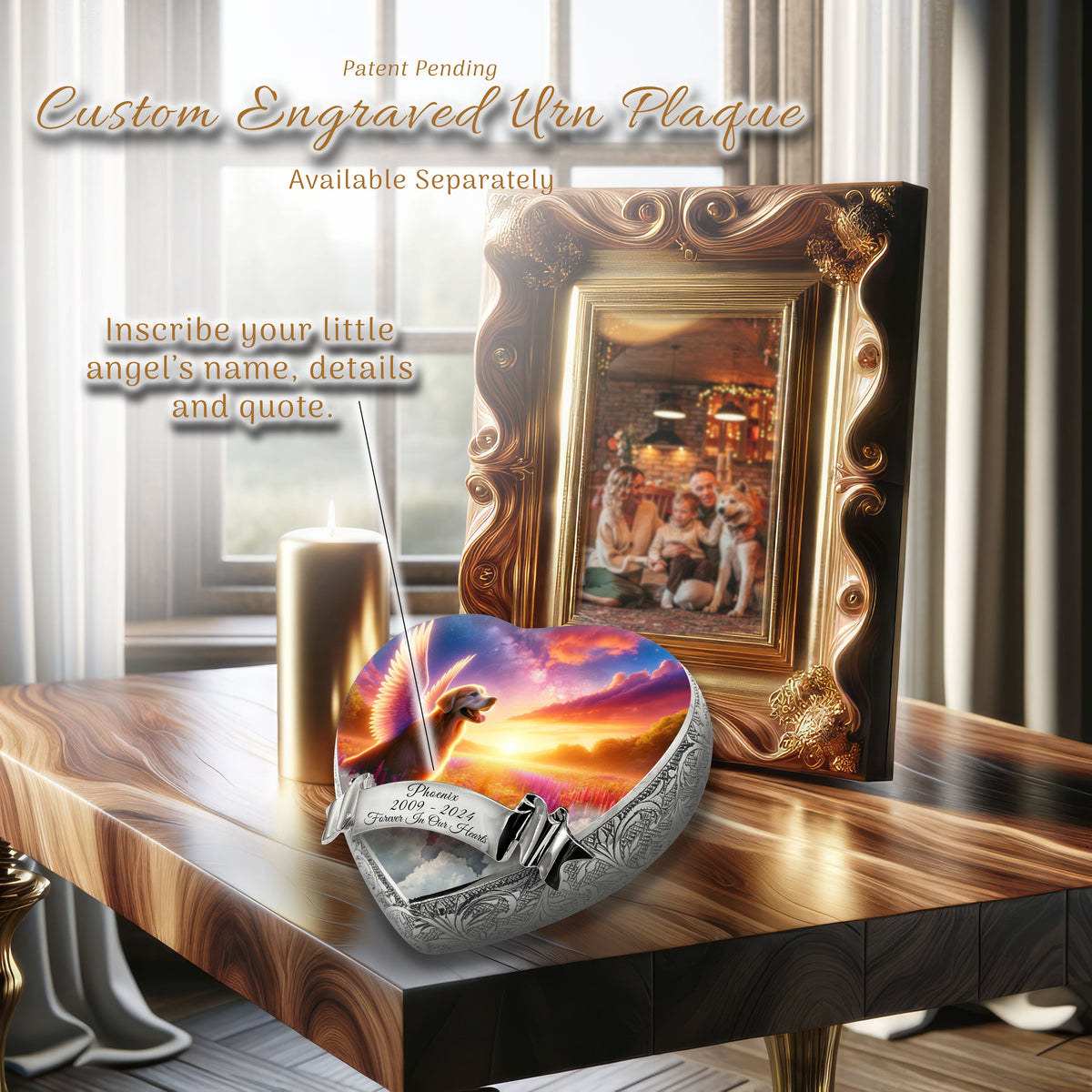 Eternal Elegance Dog Urns Golden Retriever - Seraphim Shine Dog Urn