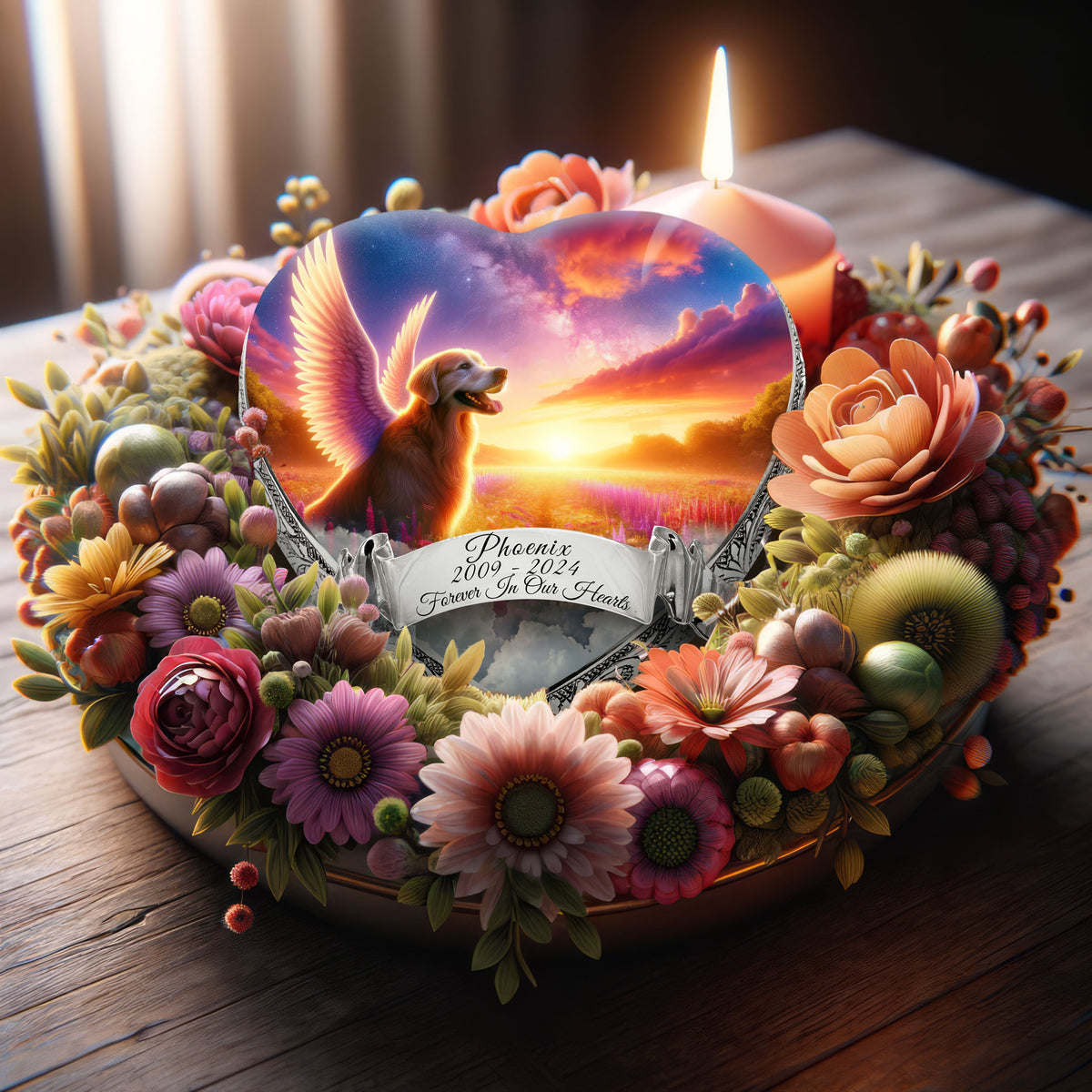 Eternal Elegance Dog Urns Golden Retriever - Seraphim Shine Dog Urn