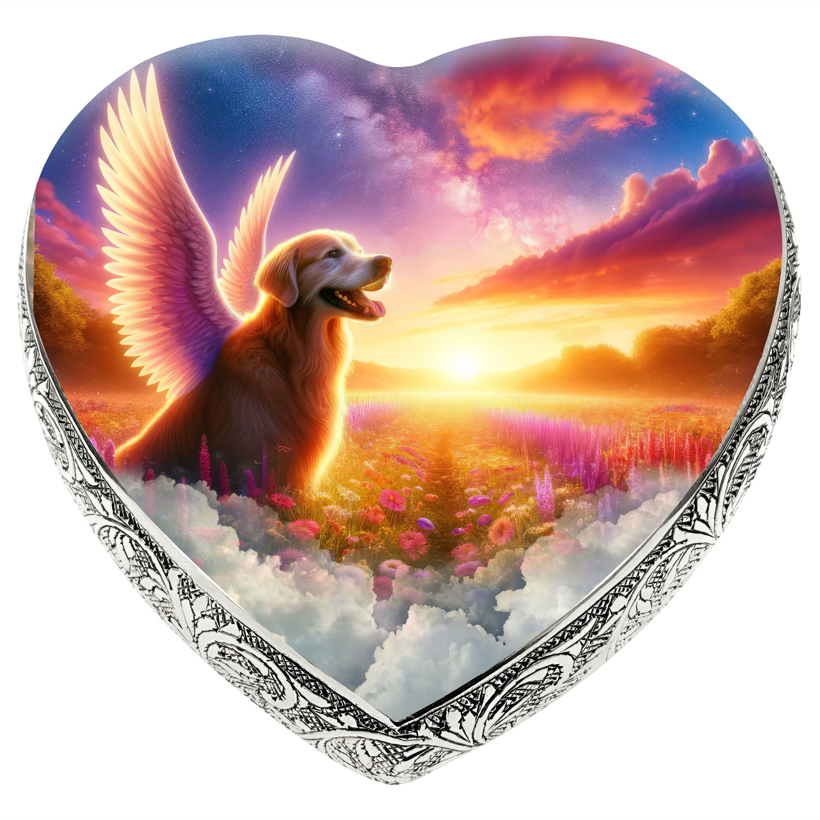 Eternal Elegance Dog Urns Golden Retriever - Seraphim Shine Dog Urn