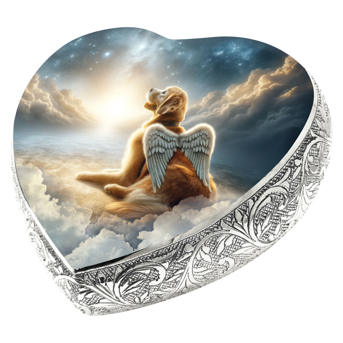 Eternal Elegance Dog Urns Golden Retriever - Stellar Silk Dog Urn