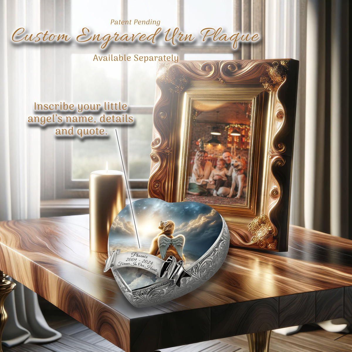 Eternal Elegance Dog Urns Golden Retriever - Stellar Silk Dog Urn