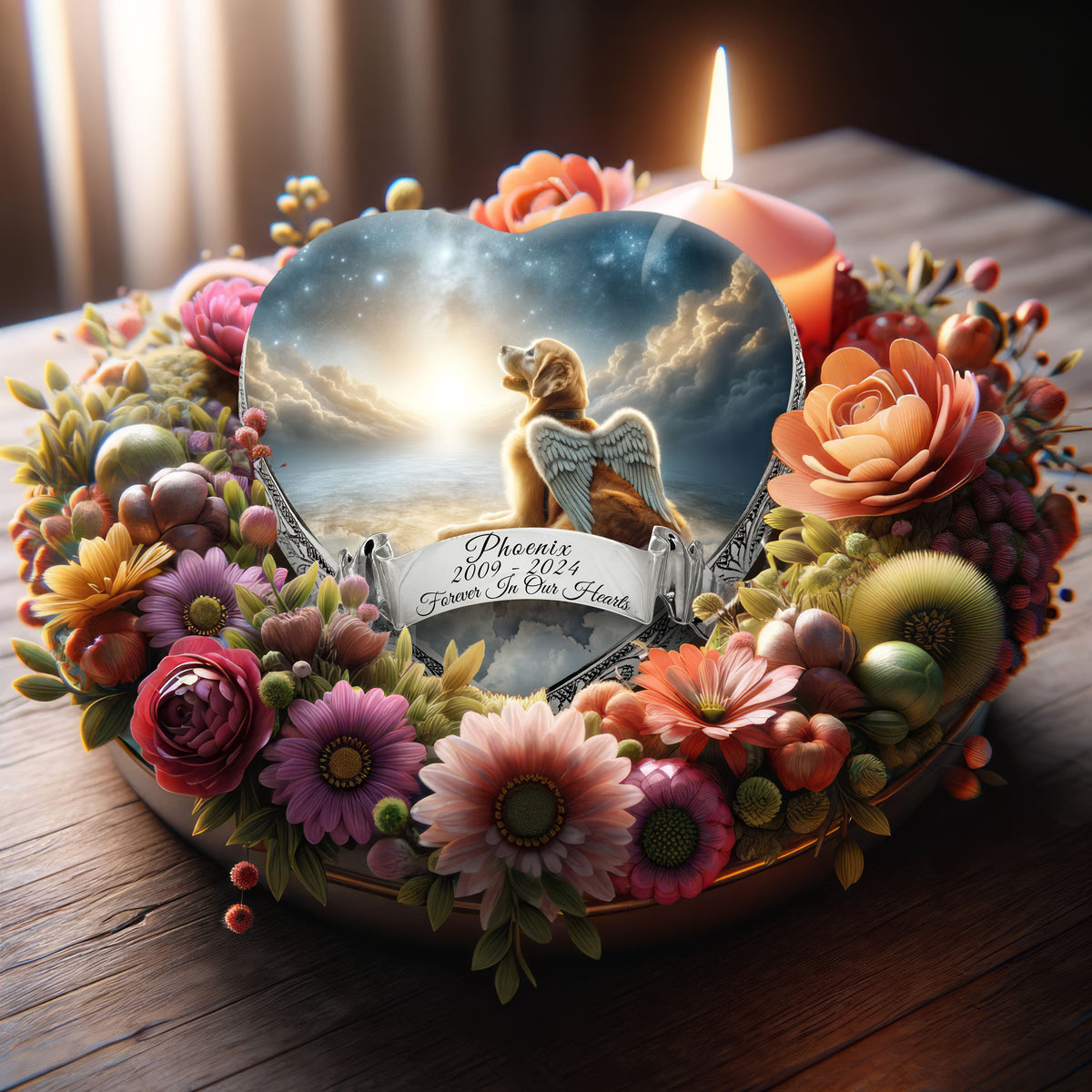 Eternal Elegance Dog Urns Golden Retriever - Stellar Silk Dog Urn