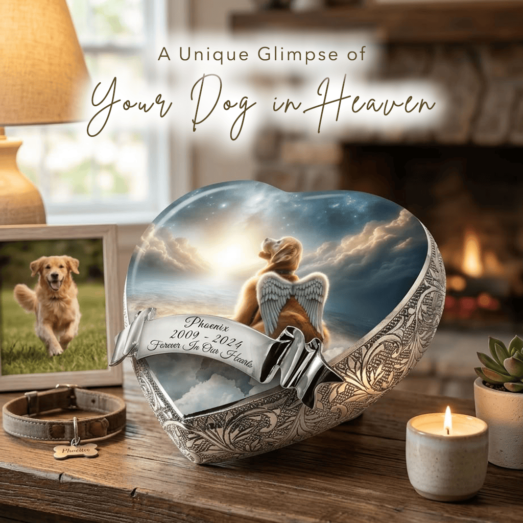 Eternal Elegance Dog Urns Golden Retriever Urn - Dog Urn - Galactic Gaze Urn for Dog Ashes