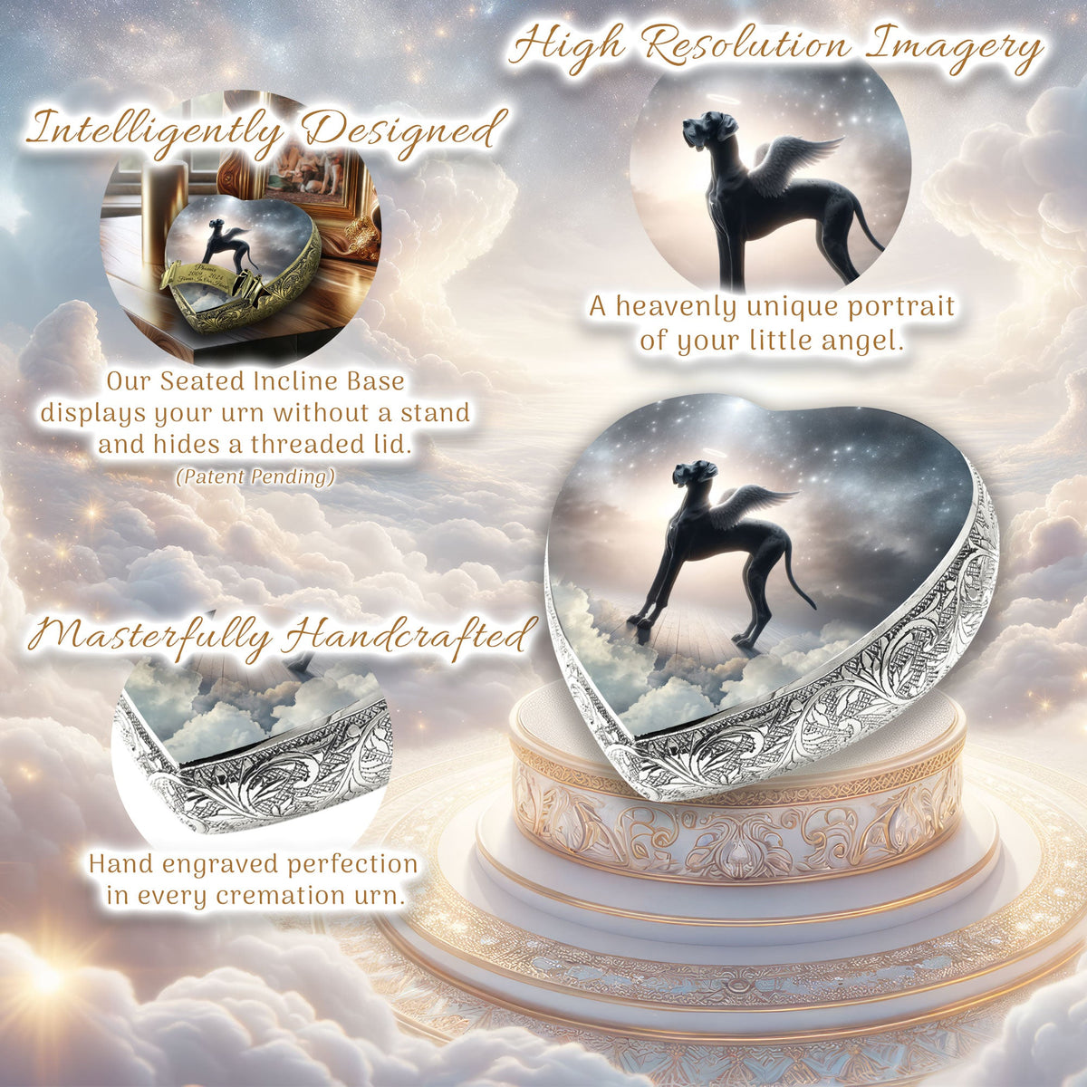 Eternal Elegance Dog Urns Great Dane - Celestial Horizon Dog Urn