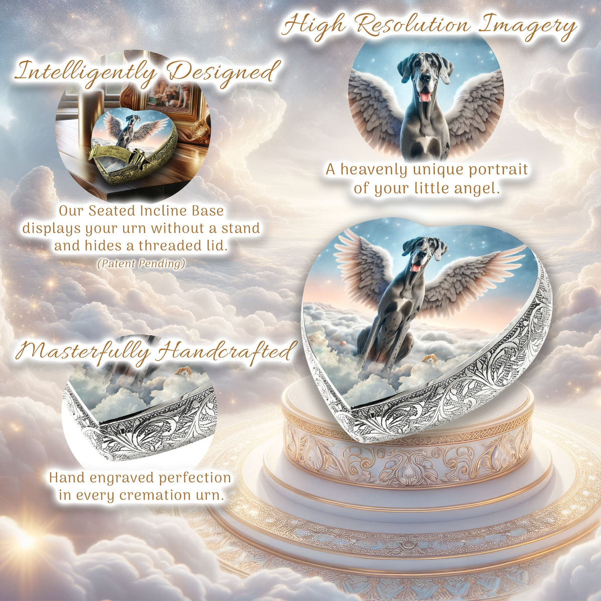 Eternal Elegance Dog Urns Great Dane - Celestial Vision Dog Urn