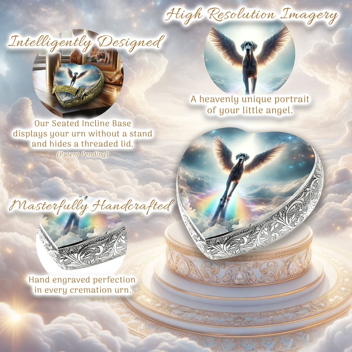 Eternal Elegance Dog Urns Great Dane - Divine Elegance Dog Urn